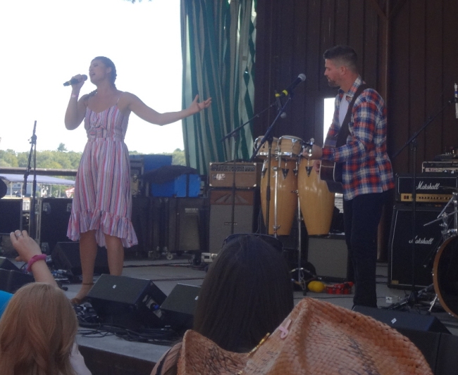 Ayla Brown and Rob Bellamy at Local CountryFest